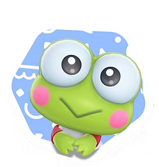 Portrait of Keroppi.