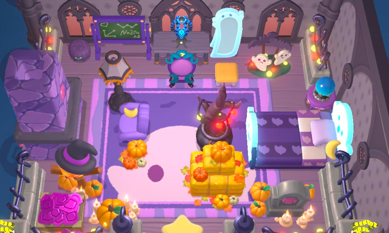 Inside of Spooky Swamp cabin.